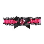 kousenband rose met rose hartje