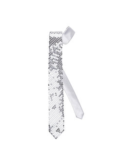 stropdas pailletten zilver