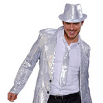 stropdas pailletten zilver