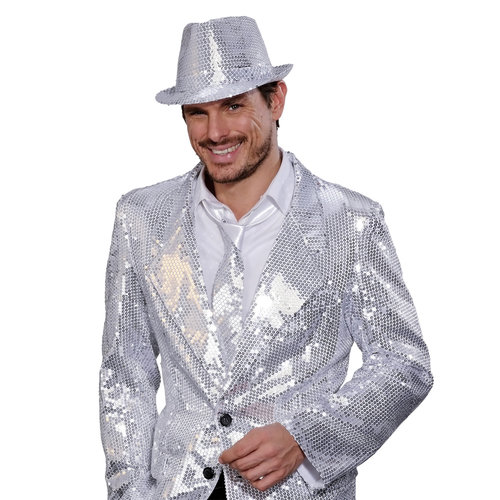 stropdas pailletten zilver