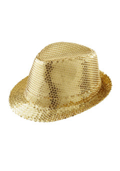 gangsterhoed pailletten goud