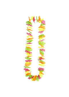 hawaii krans meerkleurig neon