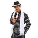 witte satijnen sjaal