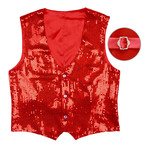 paillettenvest rood xl