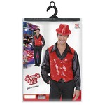 paillettenvest rood xl