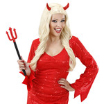 haarclips rode pailletten hoorntjes