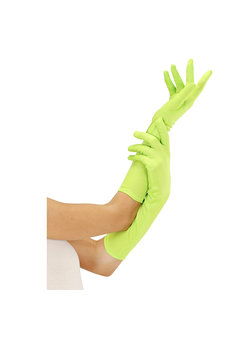 handschoen lang neon, groen