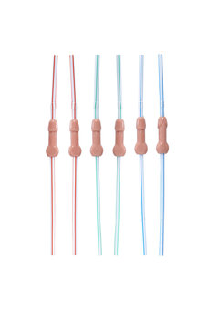 nippende piemel rietjes per 6