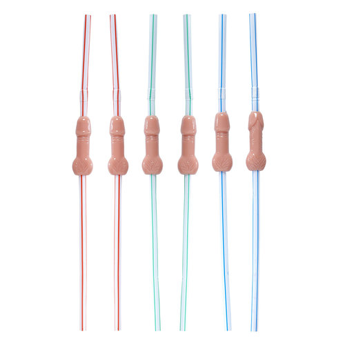 nippende piemel rietjes per 6