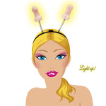 haarband met 2 piemels