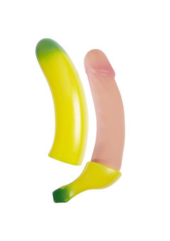 spuitende piemel banaan