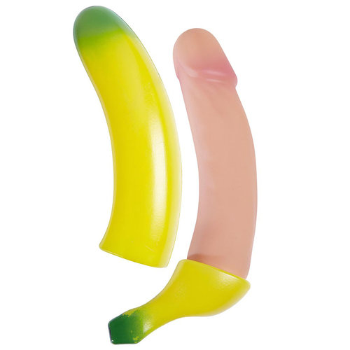 spuitende piemel banaan