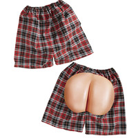 tartan short met billen