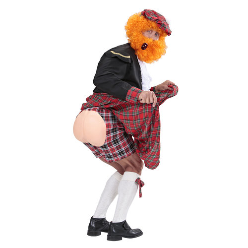 tartan short met billen