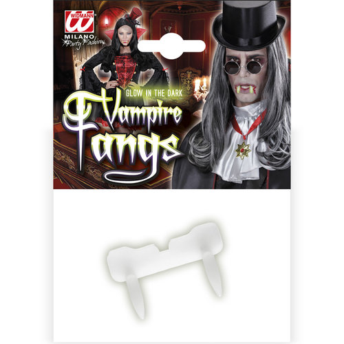vampier tand lichtgevend in donker