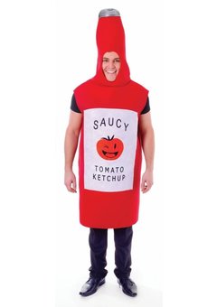 Ketchup fles kostuum