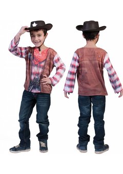 3D Shirt Cowboy voor kinderen