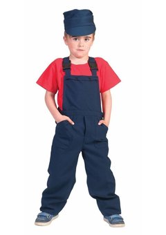 Blauwe overalls voor kinderen