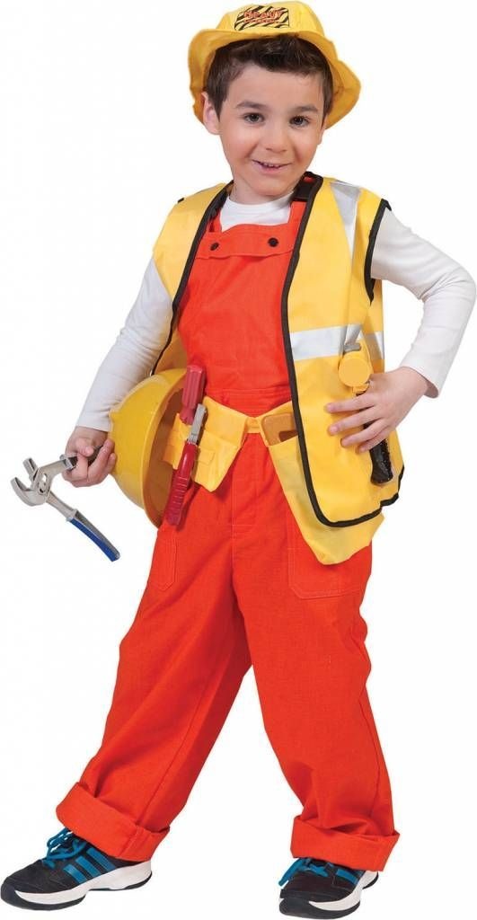 Naar Matron Infrarood Oranje overalls voor kinderen en Bob de Bouwer