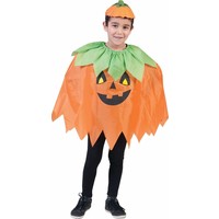 Kinder pompoen cape voor Halloween