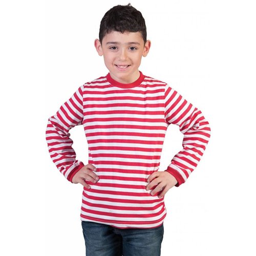 Rood wit gestreepte Dorus truitjes voor kinderen