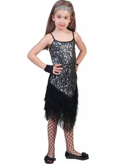 Zilver glitter jurkje voor meisjes