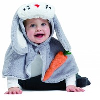 Baby konijnen cape Guus voor carnaval