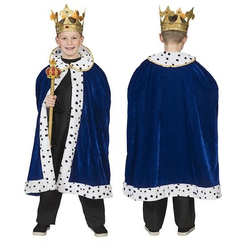 Koningsmantel voor kinderen Blauw