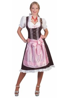 Roze Tiroler Dirndl jurkjes