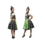 Lang dirndljurk met edelweis motief