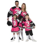 Cheerleader jurk dames roze