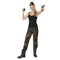 Soldaten verkleedset Cathy voor dames