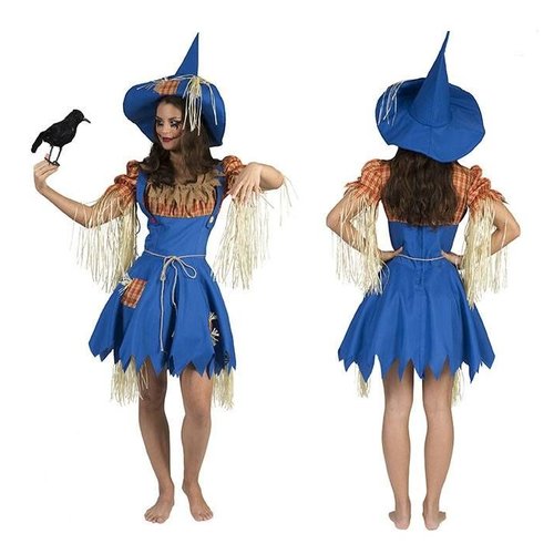 Origineel verkleed pakje vogelverschrikker voor dames