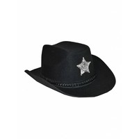 Ruige sheriff hoed met ster