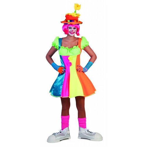Dames clown Adrena uit de clownsfamilie