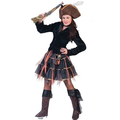 Petticoat in zwart gouden kleuren