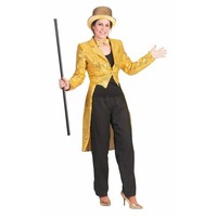 Gouden slipjas met glitters voor feestjes