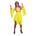 Dit zijn mooie fluor gele hippie jurkjes