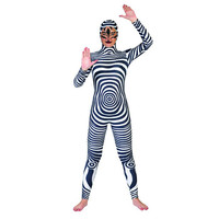 Origineel catsuit zebra pak voor volwassenen