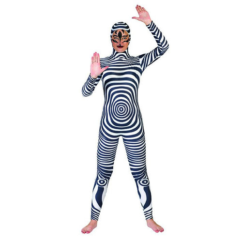 Origineel catsuit zebra pak voor volwassenen