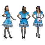Alice in wonderland jurkje blauw