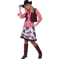 Koeienmeisjesrokje met koeienprint