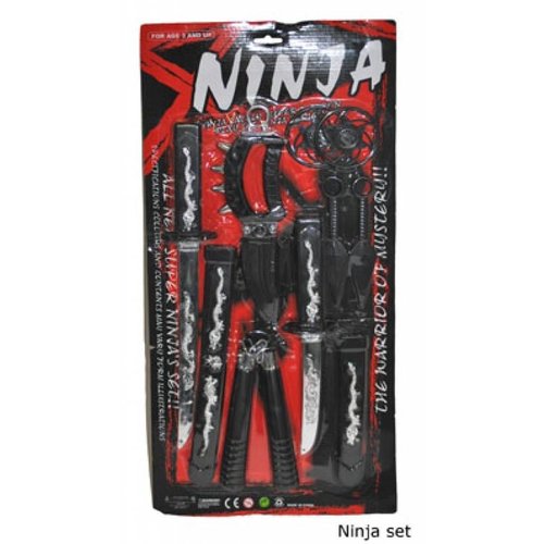 Carnavalsaccessoires: Ninja wapenset voor Ninja pakken