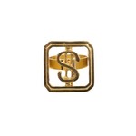 Ruige nep gouden dollar ring