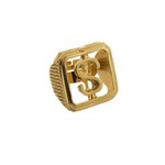 Ruige nep gouden dollar ring