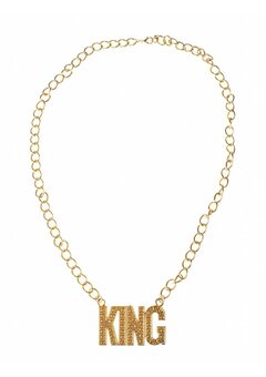 Halsketting King nep goud