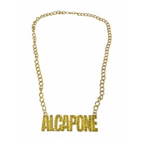 Mooie halsketting Al Capone in nep goud