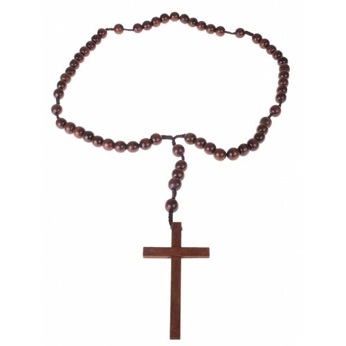 Lange halsketting met kruis voor nonnen 102cm