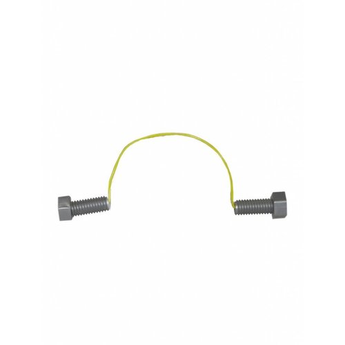 Enge schroef door hoofd voor een party