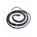 Grijs zwarte nep slang voor een griezel party